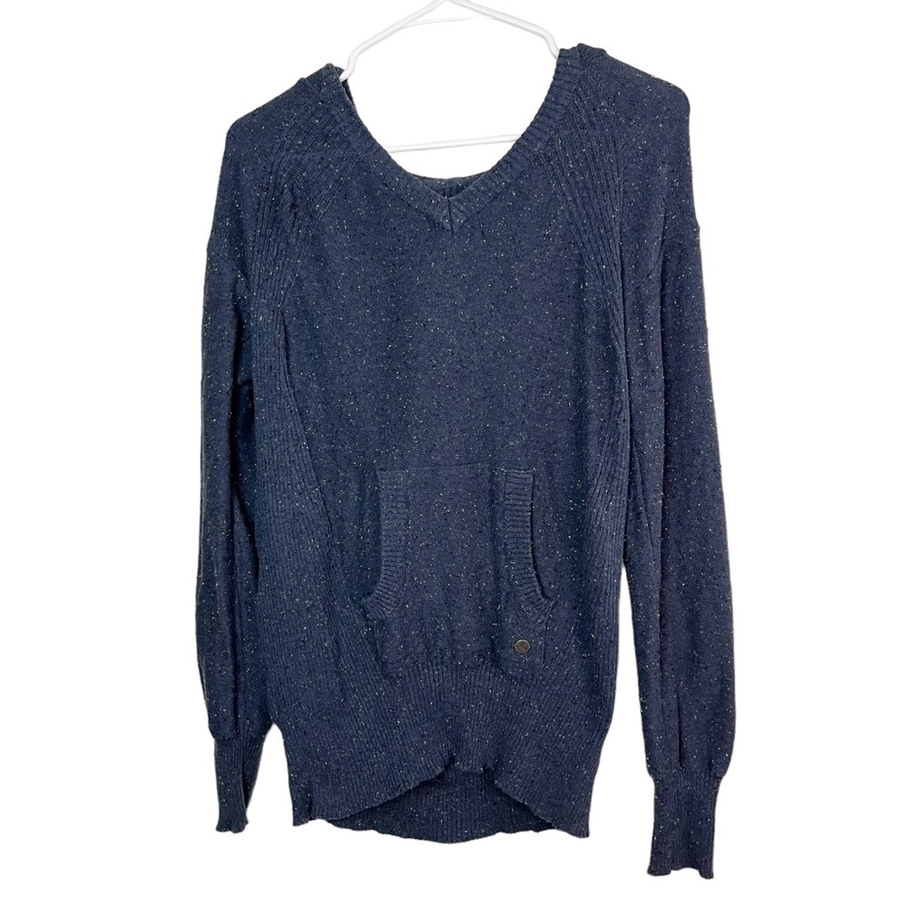 Prana Blue Casual Pull Over Hoodie Size S Women